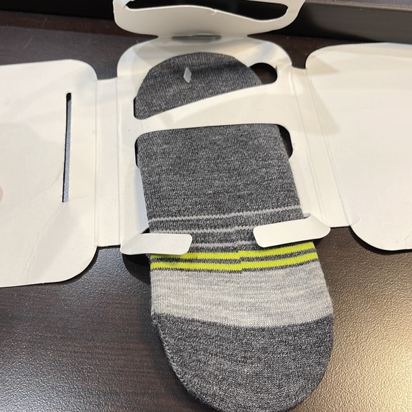 Goodhew Lo liner Stripe merino wool socks 2 pair pack size S/M - Picture 10 of 11